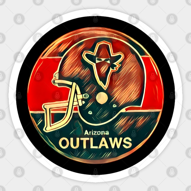 Arizona Outlaws Football Sticker by Kitta’s Shop